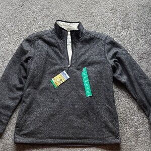 Orvis Men's Dark Gray Zip Up Sweater